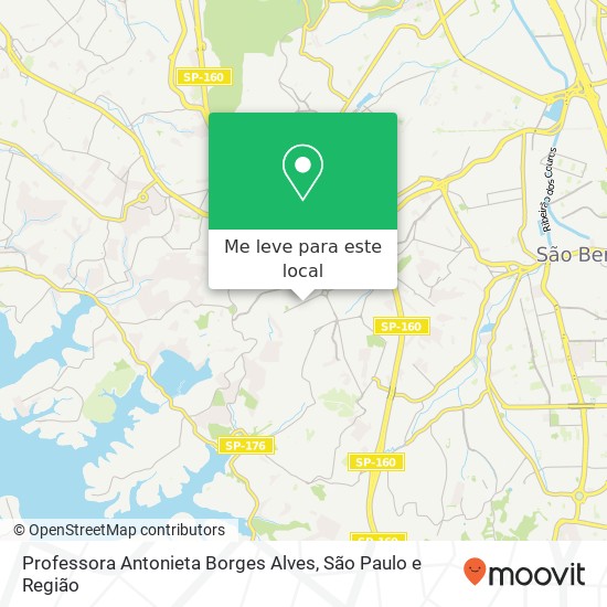 Professora Antonieta Borges Alves mapa