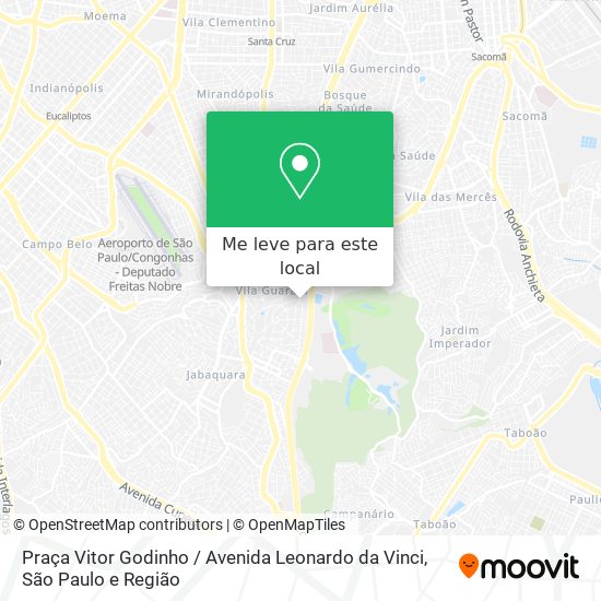 Praça Vitor Godinho / Avenida Leonardo da Vinci mapa