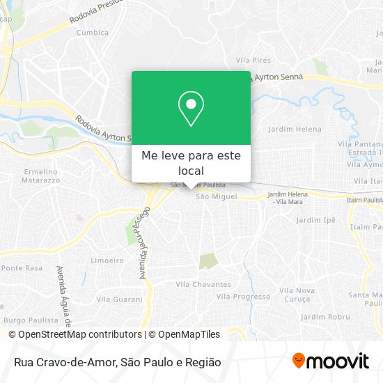 Rua Cravo-de-Amor mapa