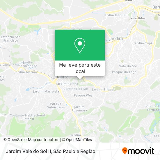 Jardim Vale do Sol II mapa