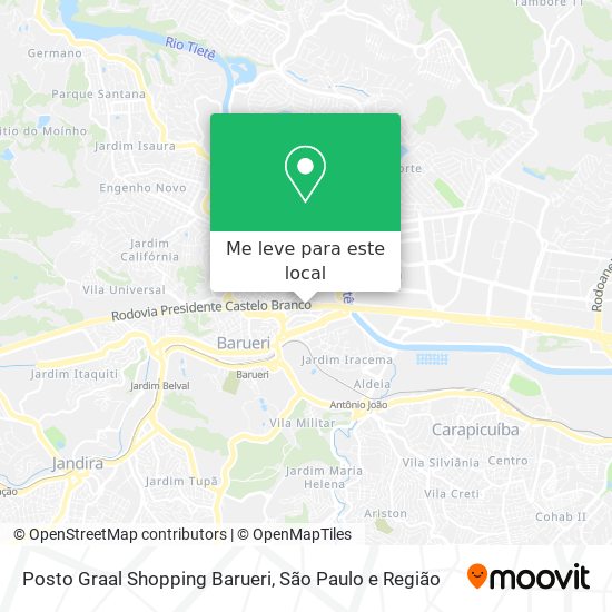 Posto Graal Shopping Barueri mapa