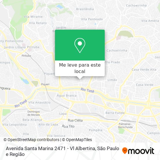 Avenida Santa Marina 2471 - Vl Albertina mapa