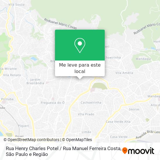 Rua Henry Charles Potel / Rua Manuel Ferreira Costa mapa