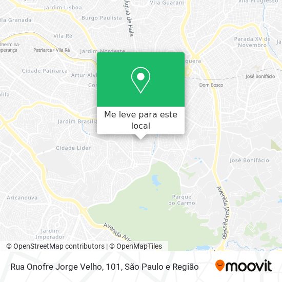 Rua Onofre Jorge Velho, 101 mapa