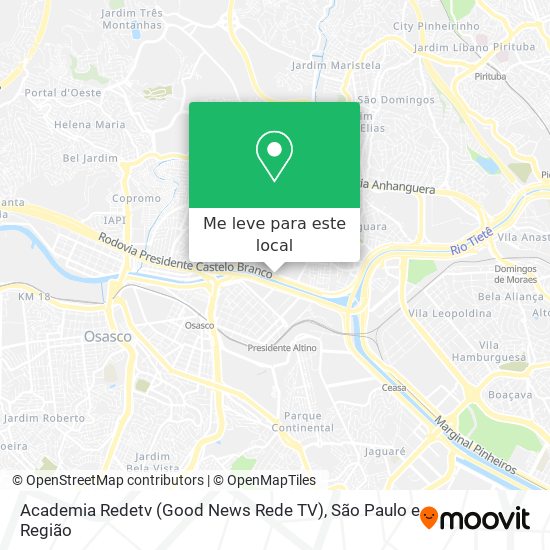 Academia Redetv (Good News Rede TV) mapa