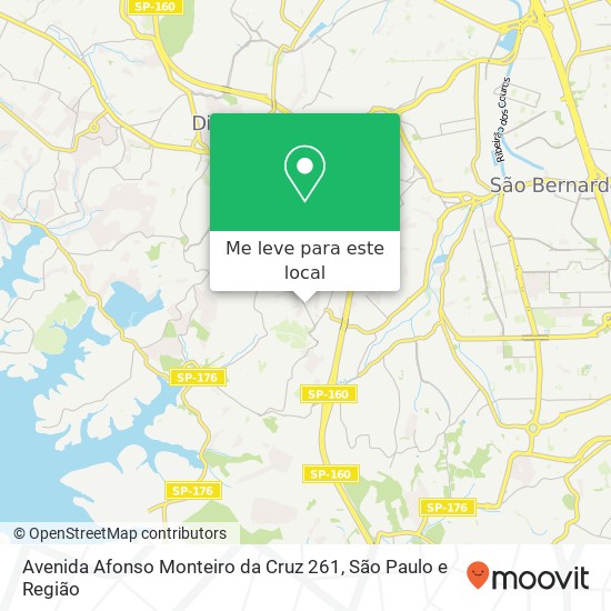 Avenida Afonso Monteiro da Cruz 261 mapa