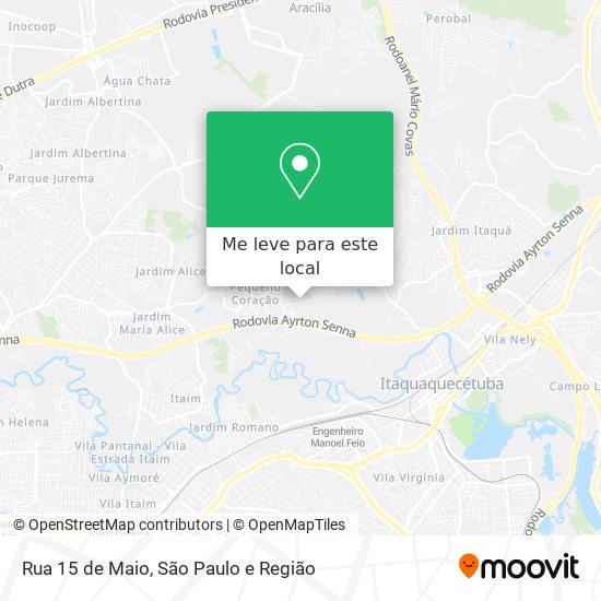 Rua 15 de Maio mapa