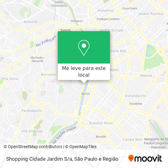 Shopping Cidade Jardim S/a mapa