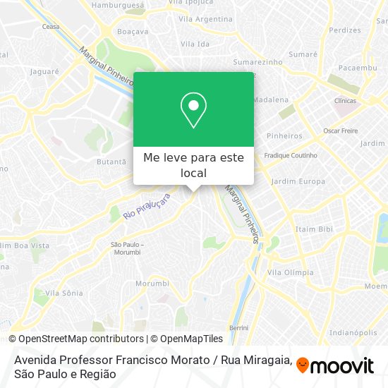 Avenida Professor Francisco Morato / Rua Miragaia mapa