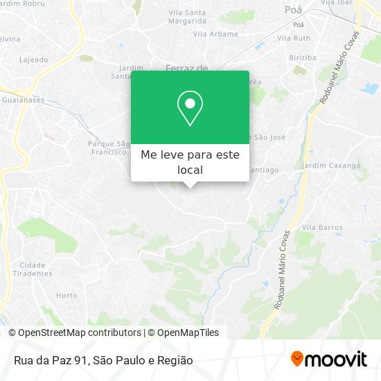 Rua da Paz 91 mapa