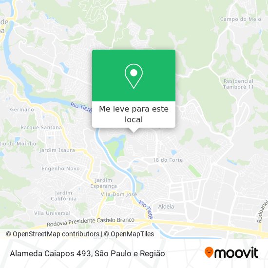 Alameda Caiapos 493 mapa