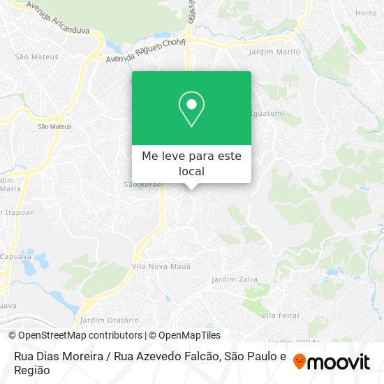 Rua Dias Moreira / Rua Azevedo Falcão mapa