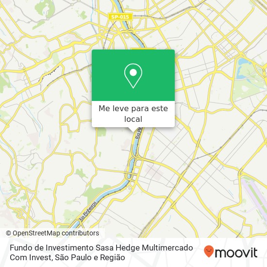 Fundo de Investimento Sasa Hedge Multimercado Com Invest mapa