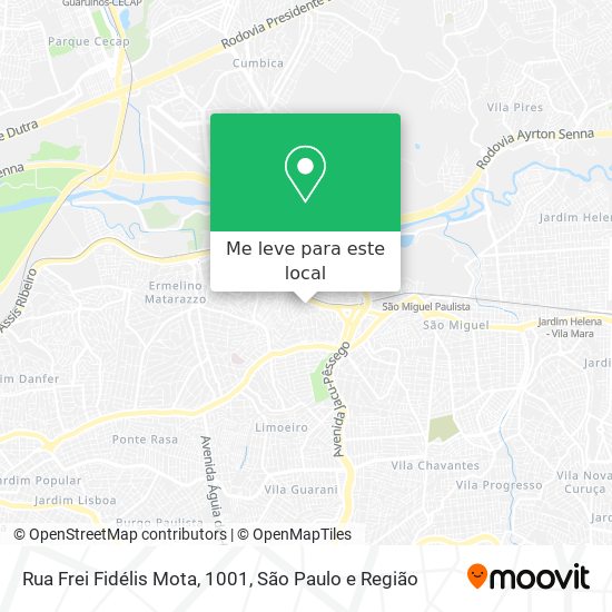 Rua Frei Fidélis Mota, 1001 mapa