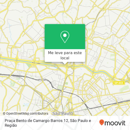 Praça Bento de Camargo Barros 12 mapa