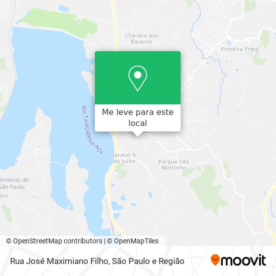 Rua José Maximiano Filho mapa