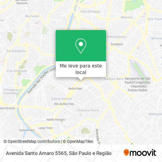Avenida Santo Amaro 5565 mapa