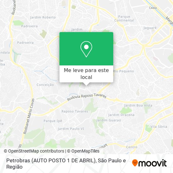 Petrobras (AUTO POSTO 1 DE ABRIL) mapa