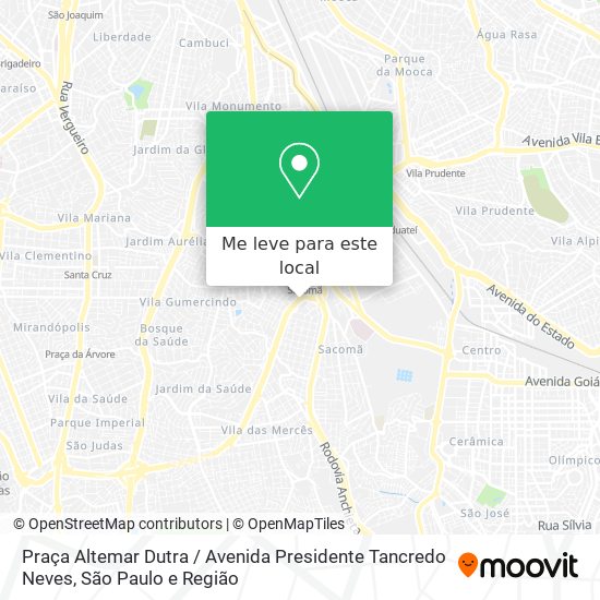 Praça Altemar Dutra / Avenida Presidente Tancredo Neves mapa