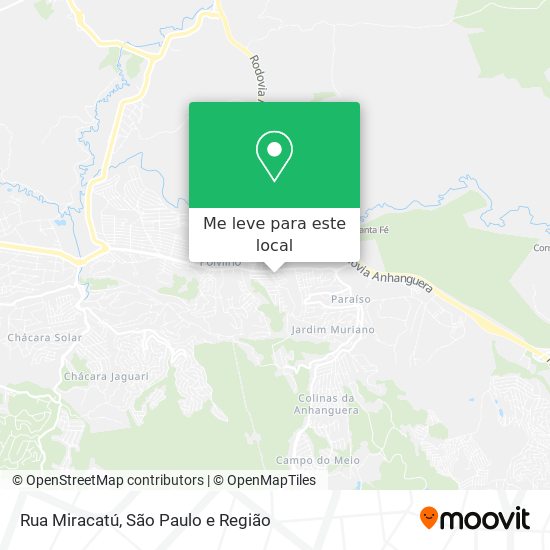 Rua Miracatú mapa