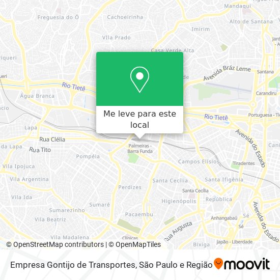 Empresa Gontijo de Transportes mapa