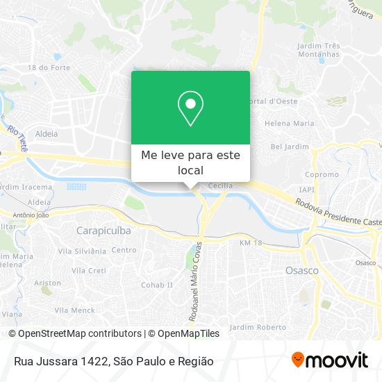 Rua Jussara 1422 mapa