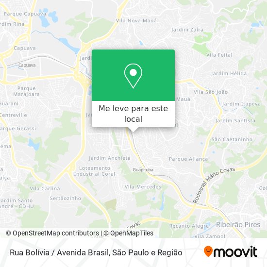 Rua Bolívia / Avenida Brasil mapa