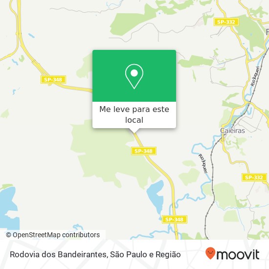 Rodovia dos Bandeirantes mapa