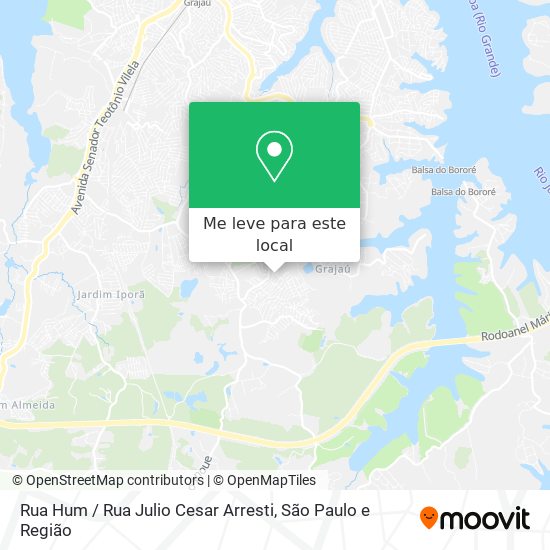 Rua Hum / Rua Julio Cesar Arresti mapa