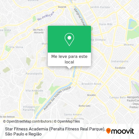 Star Fitness Academia (Peralta Fitness Real Parque) mapa