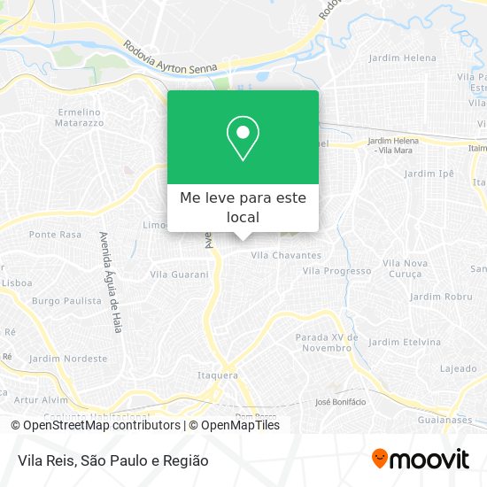 Vila Reis mapa