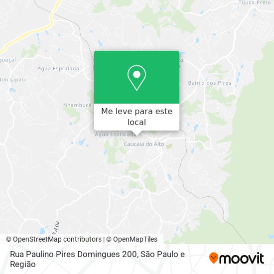 Rua Paulino Pires Domingues 200 mapa