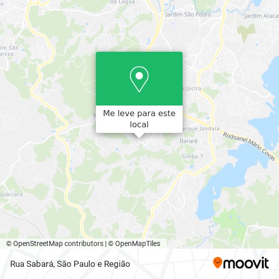 Rua Sabará mapa