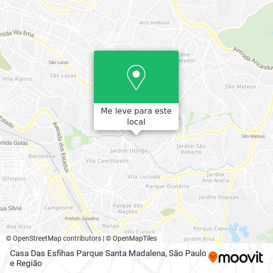 Casa Das Esfihas Parque Santa Madalena mapa