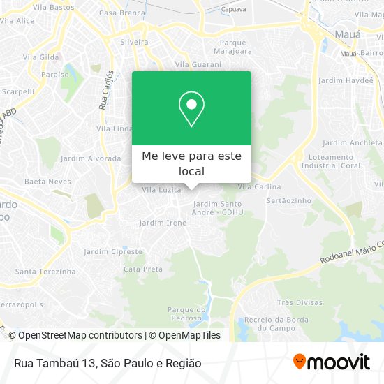 Rua Tambaú 13 mapa