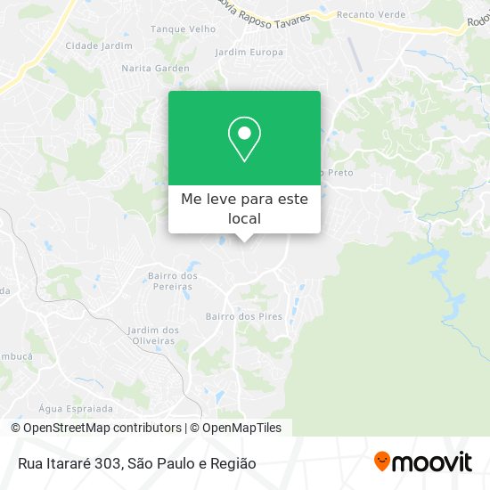 Rua Itararé 303 mapa