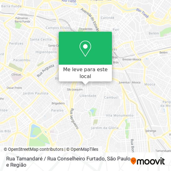 Rua Tamandaré / Rua Conselheiro Furtado mapa