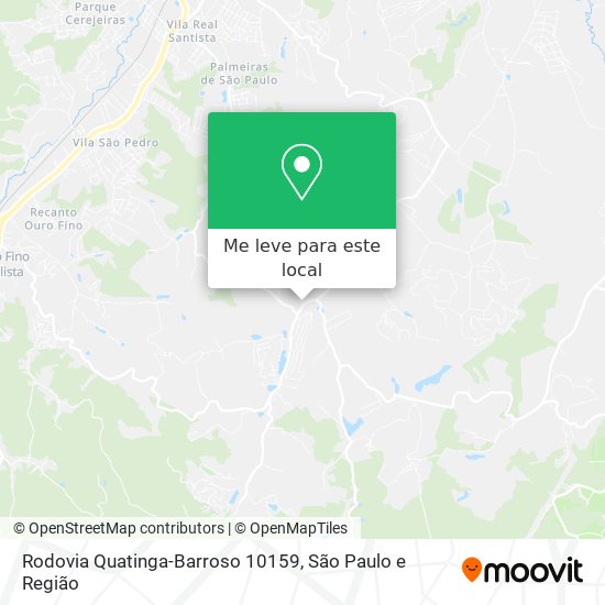 Rodovia Quatinga-Barroso 10159 mapa
