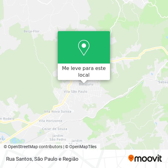 Rua Santos mapa
