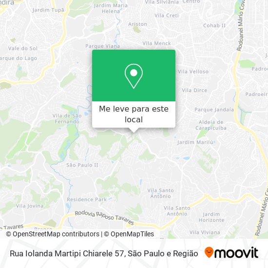 Rua Iolanda Martipi Chiarele 57 mapa
