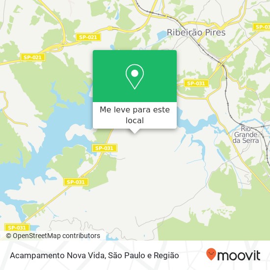 Acampamento Nova Vida mapa