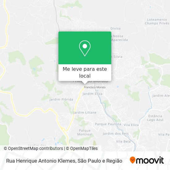 Rua Henrique Antonio Klemes mapa