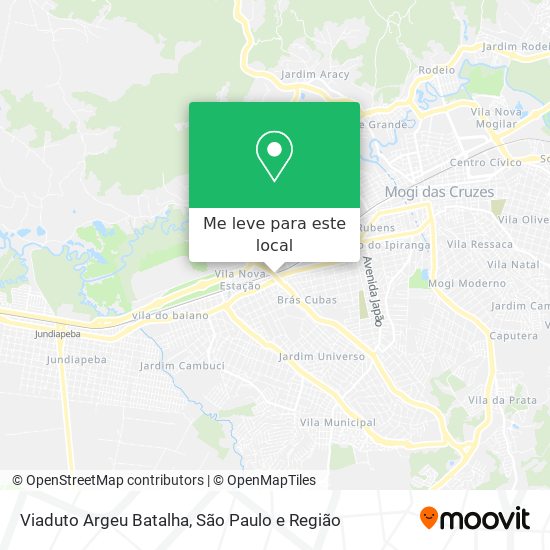 Viaduto Argeu Batalha mapa
