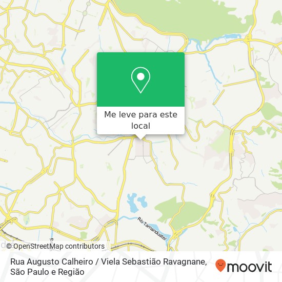 Rua Augusto Calheiro / Viela Sebastião Ravagnane mapa