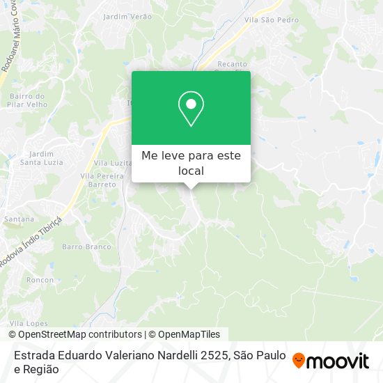 Estrada Eduardo Valeriano Nardelli 2525 mapa