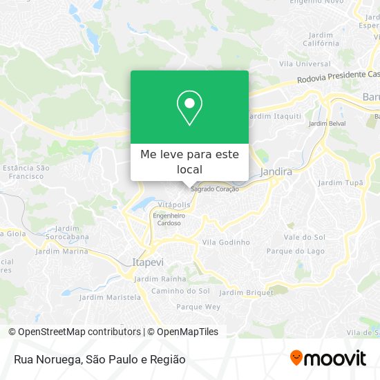 Rua Noruega mapa