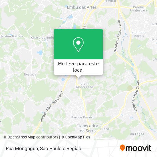 Rua Mongaguá mapa