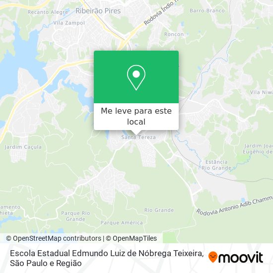 Escola Estadual Edmundo Luiz de Nóbrega Teixeira mapa