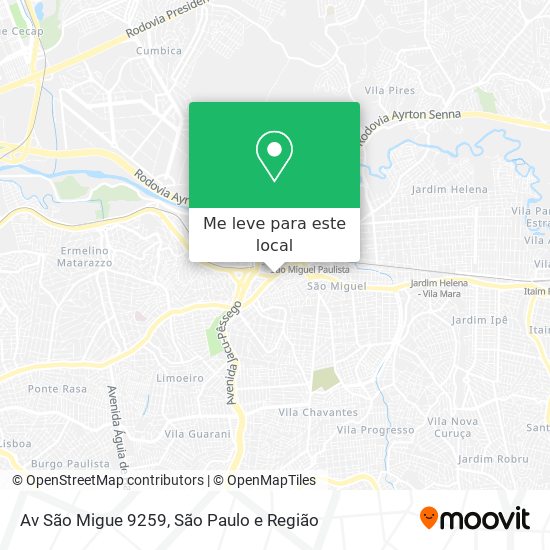 Av São Migue 9259 mapa