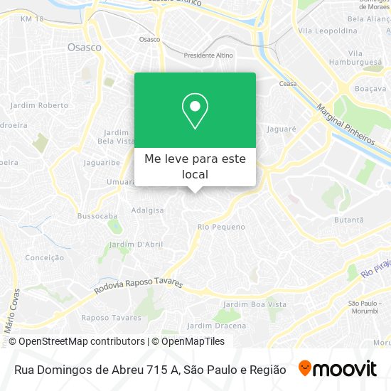 Rua Domingos de Abreu 715 A mapa